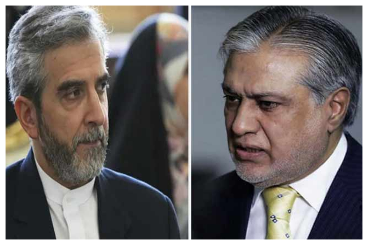 اسحاق ڈار کا ایرانی نگراں وزیر خارجہ علی باقری سے رابطہ