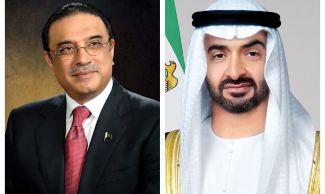 متحدہ عرب امارات کے رہنماؤں کی صدر پاکستان کو یوم آزادی کی مبارکباد