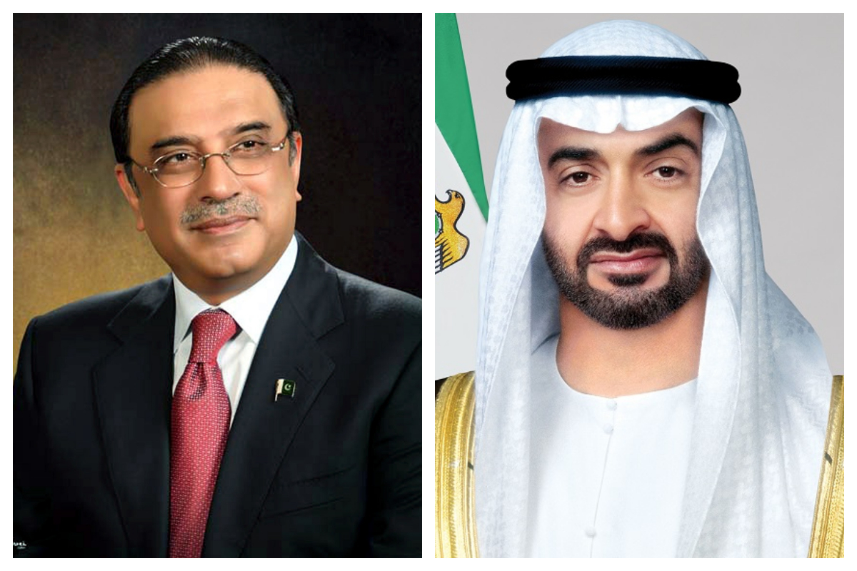 متحدہ عرب امارات کے رہنماؤں کی صدر پاکستان کو یوم آزادی کی مبارکباد