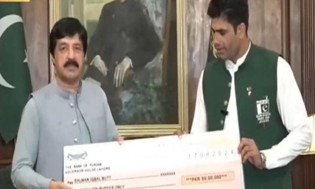 پاکستان کے کونے کونے میں ارشد ندیم کی جیت کا جشن منایا جارہا ہے، گورنر پنجاب