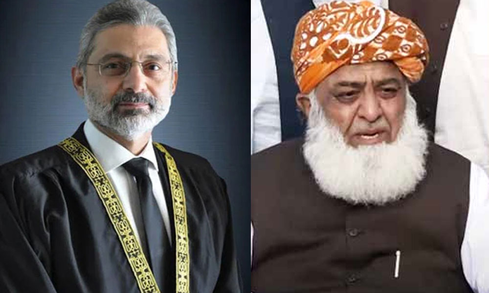 مولانا فضل الرحمان کا چیف جسٹس قاضی فائز عیسیٰ کے نام خط