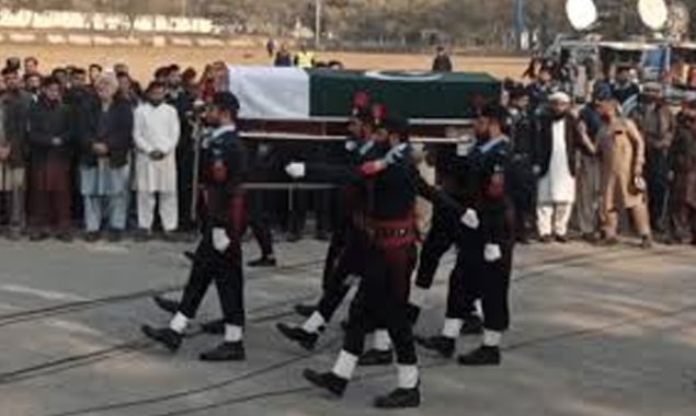 کچلاک دھماکے میں شہید ہونے والے پولیس اہلکاروں کی نماز جنازہ ادا