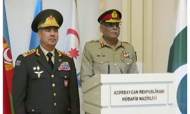 چیئرمین جوائنٹ چیفس آف اسٹاف کمیٹی کا وفد کے ہمراہ آذربائیجان کا دورہ