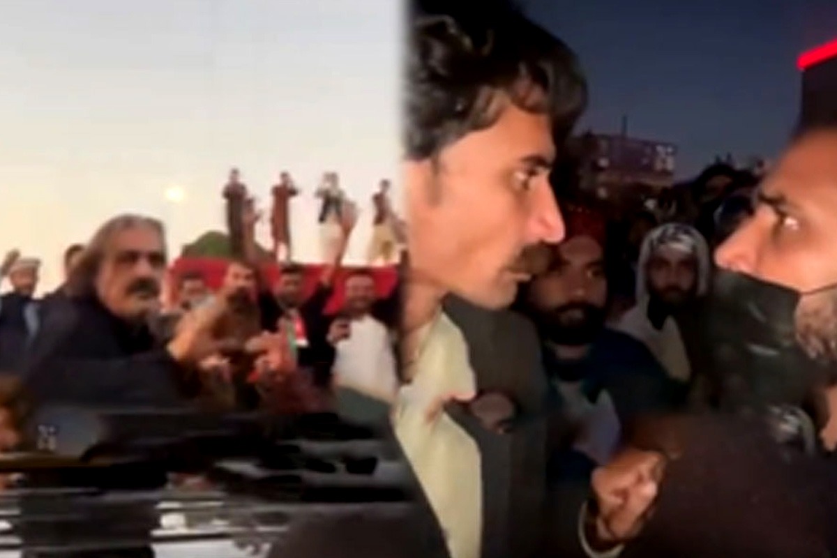 اسلام آباد میں پی ٹی آئی کا احتجاج: کارکنان نے علی امین گنڈاپور کو بوتل مار دی