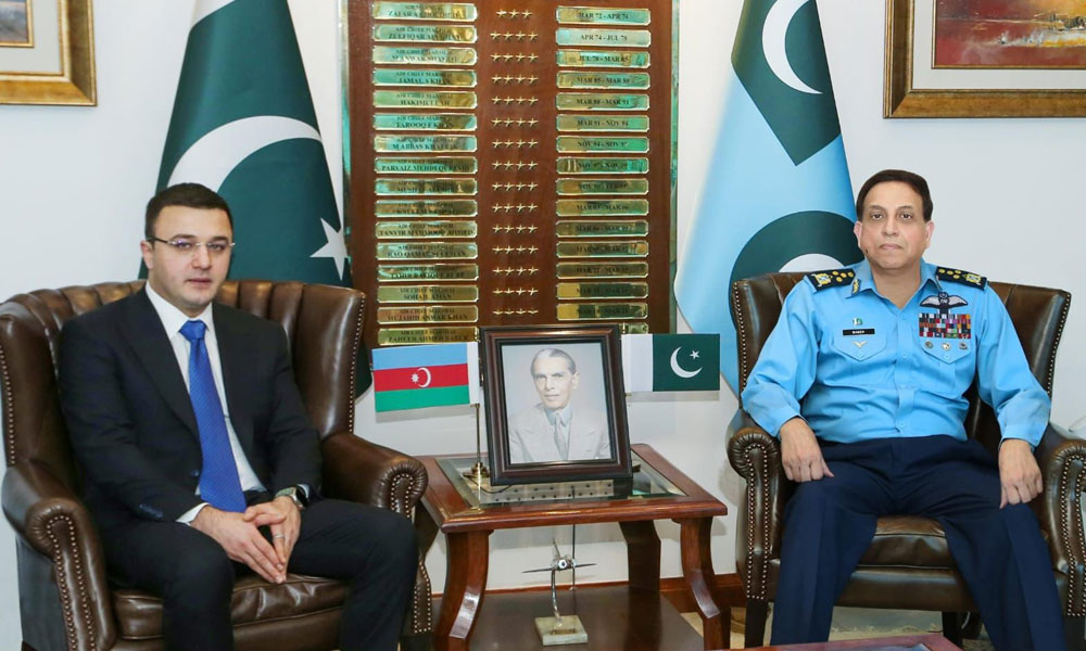 سربراہ پاک فضائیہ سے آذربائیجان کے اعلیٰ سطح کے وفد کی ملاقات