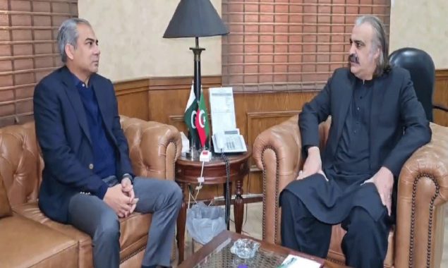 پشاور؛ وزیر اعلیٰ علی امین گنڈاپور سے وفاقی وزیرداخلہ محسن نقوی کی ملاقات
