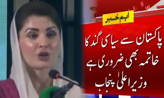 پاکستان سے سیاسی گند کا خاتمہ بھی ضروری ہے، مریم نواز
