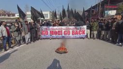 نریندر مودی کا مقبوضہ کشمیر کا دورہ؛ آزاد کشمیر میں شدید احتجاج