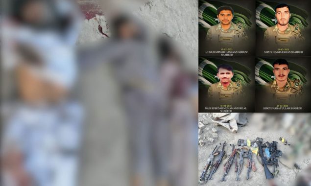 خیبرپختونخوا میں سیکیورٹی فورسز کی کارروائیاں؛ 15 خارجی ہلاک، 4 جوان شہید