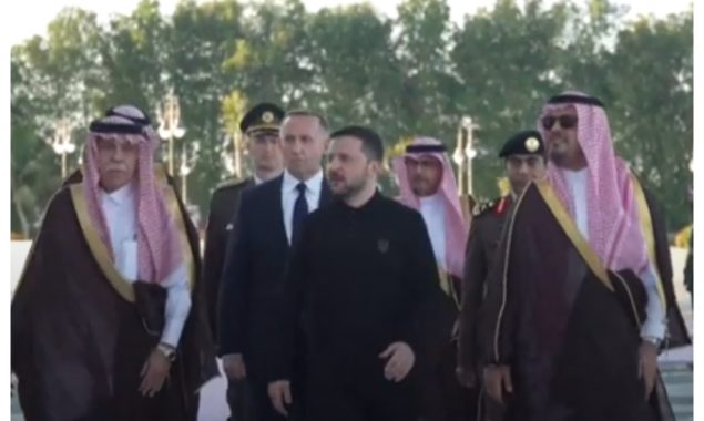 یوکرین کے صدر ولادیمیر زیلنسکی جدہ پہنچ گئے