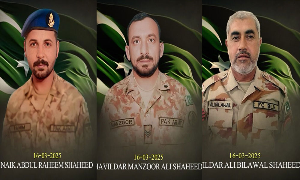 نوشکی میں خودکش حملہ، 3 جوان شہید؛ جوابی کارروائی میں 3 دہشت گرد ہلاک