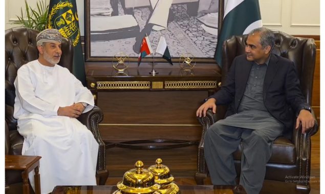 محسن نقوی سے سلطنت عمان کے سفیر کی ملاقات، باہمی دلچسپی کے امور پر تبادلہ خیال