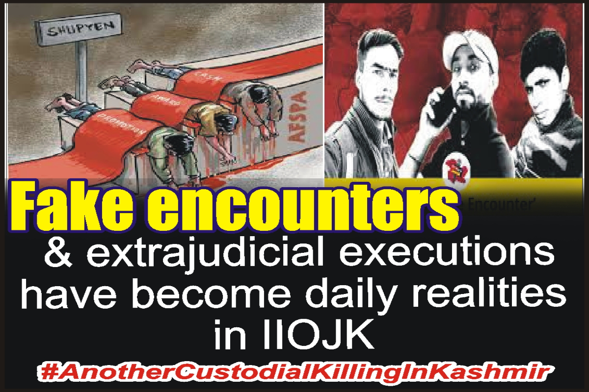 مقبوضہ کشمیر میں پہلگام فالس فلیگ آپریشن کے بعد روزمرہ کے جعلی مقابلوں اور ماورائے عدالت اموات میں اضافہ