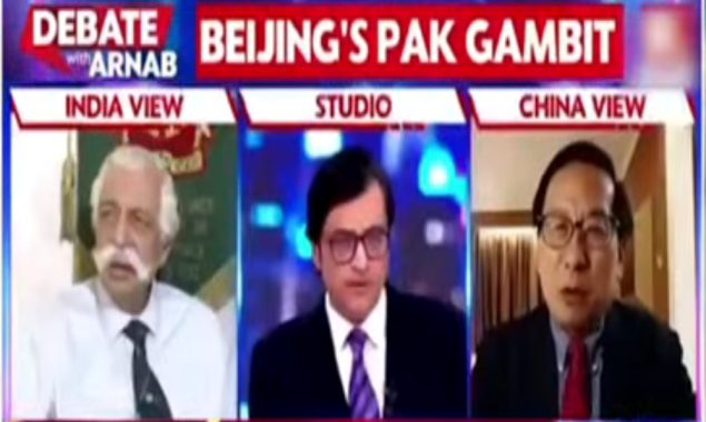 چینی مہمان کے ہاتھوں بھارتی میڈیا کی رسوائی، ارنب گوسوامی کی بولتی بند