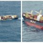لائبیریا کے پرچم بردار اس جہاز میں اچانک پانی بھر گیا اور وہ 38 ناٹیکل میل دور سمندر میں غرقاب ہو گیا