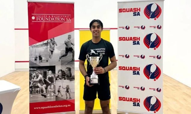 پاکستان کے اشعب عرفان نے ساؤتھ آسٹریلین اوپن اسکواش چیمپئن شپ جیت لی