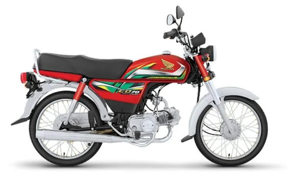 ہونڈا سی ڈی 70 صرف 6 ہزار 448 روپے ماہانہ قسط پر حاصل کریں