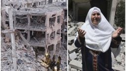 غزہ سٹی پر شدید اسرائیلی بمباری سے 35 فلسطینی شہید