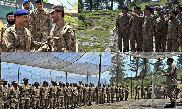 مادرِوطن کے محافظوں کے ساتھ عید، فیلڈ مارشل سید عاصم منیر کا لائن آف کنٹرول کا دورہ
