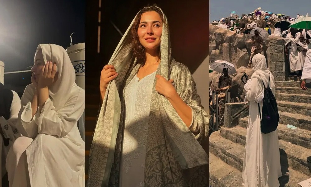 اداکارہ ہانیہ عامر نے حج کی سعادت حاصل کرلی