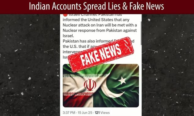پاکستان کی جانب سے اسرائیل پر جوہری حملے کی دھمکی کا من گھڑت پروپیگنڈا بےنقاب