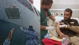 پاک بحریہ کا سمندر میں زخمی بھارتی عملے کو بچانے کے لئے کامیاب ریسکیو آپریشن
