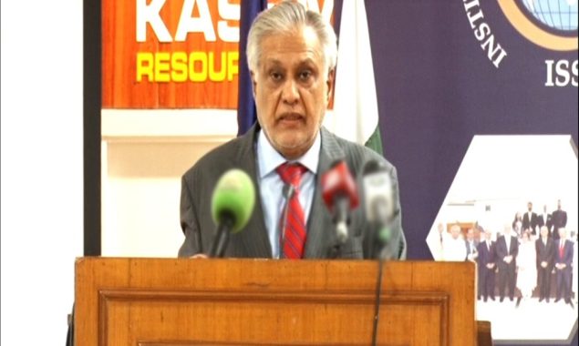 بھارت کو کبھی بھی 24کروڑ عوام کو یرغمال بنانے کی اجازت نہیں دیں گے، اسحاق ڈار
