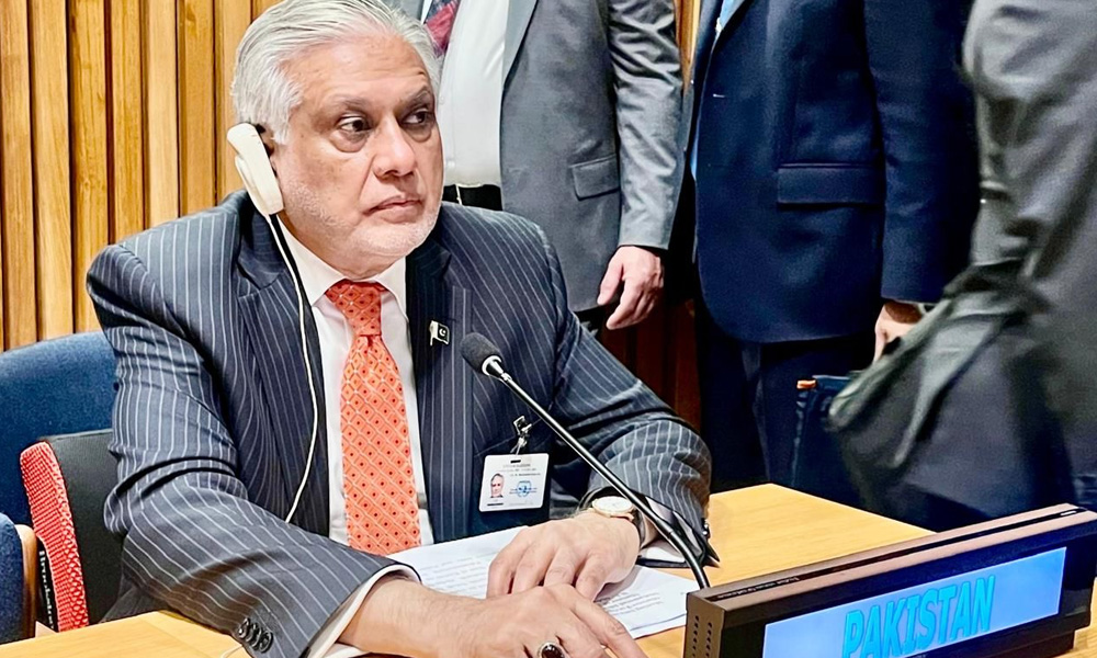 فلسطین کانفرنس؛ نیویارک میں پاکستان کی فعال سفارت کاری جاری