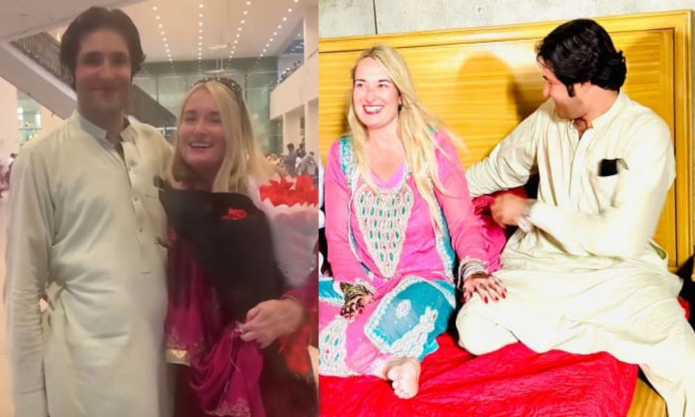 امریکی حسینہ پاکستانی نوجوان کی محبت کی اسیر ہو کر پاکستان پہنچ گئی
