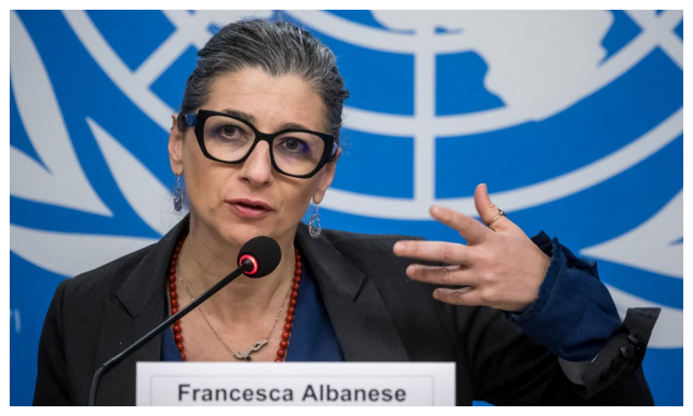 اقوام متحدہ نمائندہ خصوصی کا دنیا سے اسرائیل کے ساتھ تجارتی تعلقات ختم کرنےکا مطالبہ