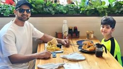 بیٹے کے ساتھ لنچ، شعیب ملک تنقید کی زد میں آگئے
