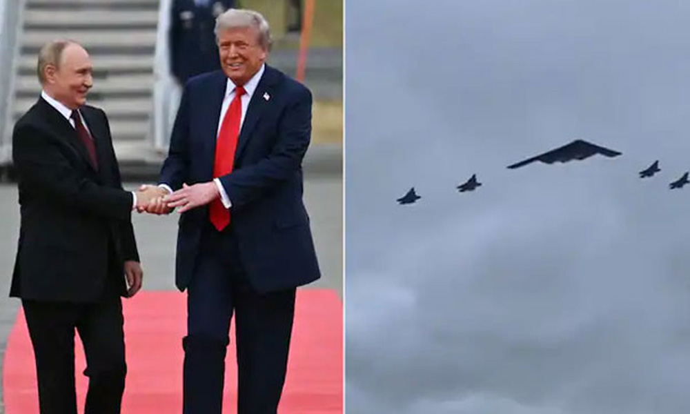 اسٹیلتھ بمبارز کی پرواز نے سب کی توجہ کھینچ لی