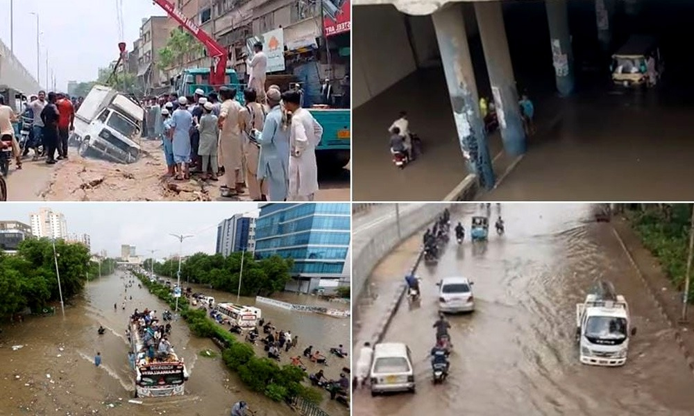 کراچی میں بارشوں کے باعث جاں بحق افراد کی تعداد 18 ہو گئی
