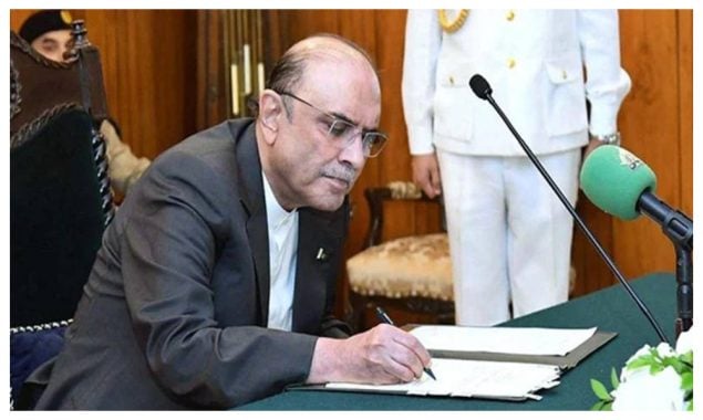 صدر آصف علی زرداری نے انسدادِ دہشت گردی (ترمیمی) بل 2025 کی منظوری دے دی