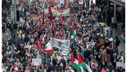 نیدرلینڈ، لاکھوں افراد کا فلسطینیوں کے حق میں مظاہرہ، 30 فیصد آبادی سڑکوں پر نکل آئی