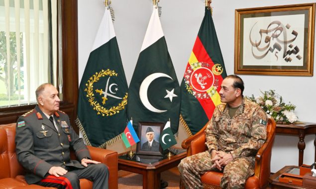 فیلڈ مارشل عاصم منیر سے آذربائیجان کے چیف آف جنرل اسٹاف کی ملاقات