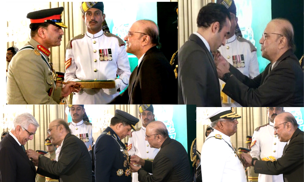 معرکہ حق میں شاندار کامیابی: فیلڈ مارشل، بلاول بھٹو ودیگر کو اعلیٰ اعزازات عطا