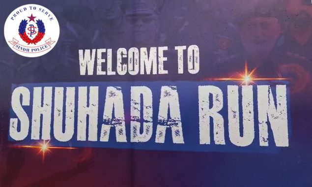 کراچی: سندھ پولیس کے شہداء کو خراجِ عقیدت پیش کرنے کیلئے ریس کا انعقاد