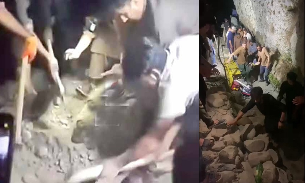 گلگت میں لینڈ سلائیڈنگ، مٹی کے تودے تلے دب کر 7 رضاکار جاں بحق