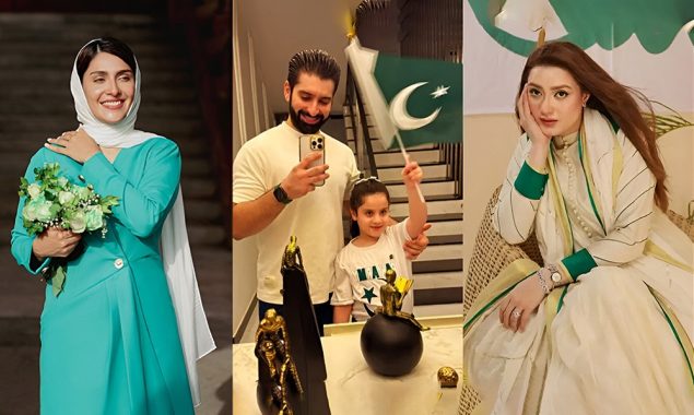 جشن آزادی پر شوبز شخصیات کی قوم کو مبارکباد