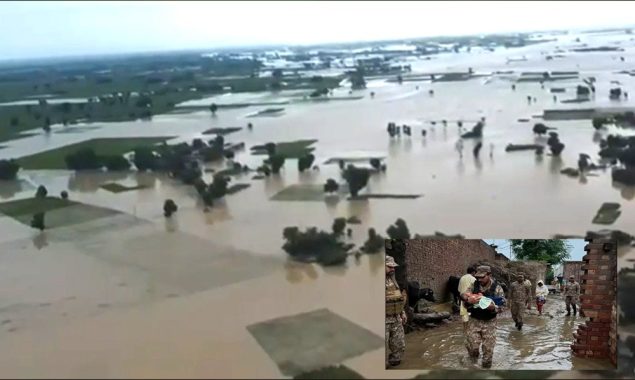 دریائے ستلج میں پاکپتن کے مقام پر سیلابی ریلا، آبادیوں میں تباہی، ہزاروں افراد متاثر