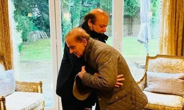 شہباز شریف کی جاتی امراء میں نواز شریف سے ملاقات