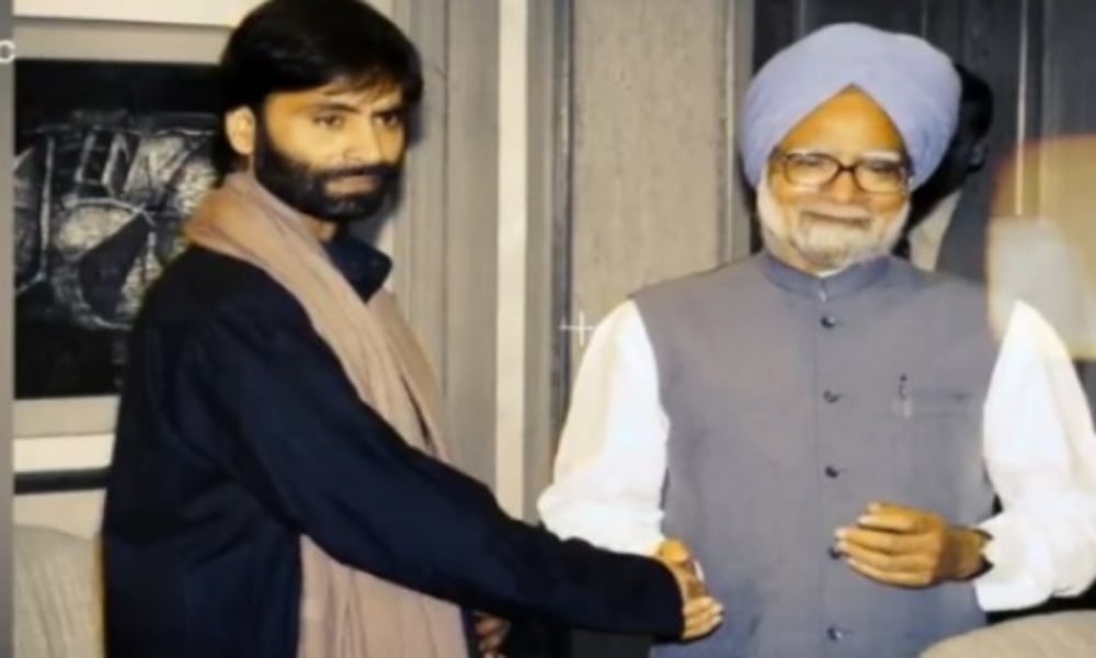 یاسین ملک کا مبینہ حلف نامہ ، بھارتی میڈیا نے منموہن سنگھ کو بھی نہ چھوڑا