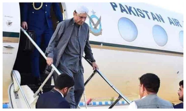 آصف علی زرداری چین کے دورے کے بعد وطن واپس پہنچ گئے