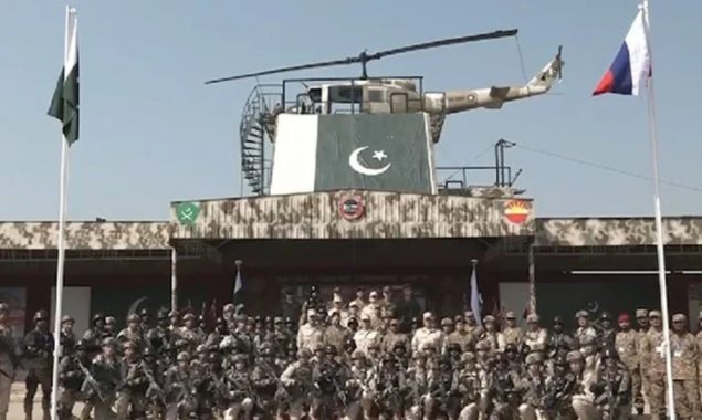 پاکستان اورروسی افواج کے درمیان مشترکہ مشق دروزبہ ہشتم کا انعقاد