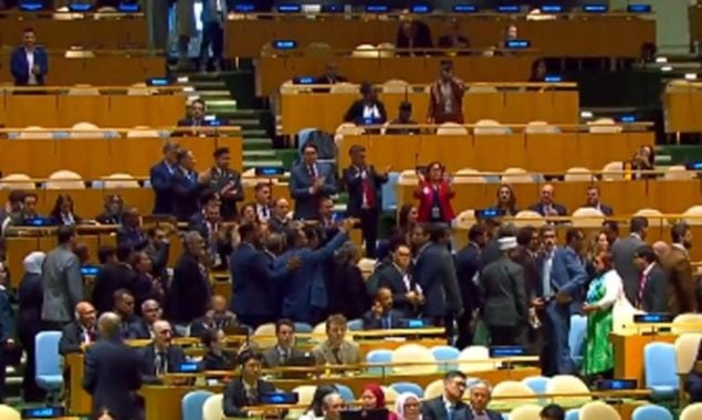 جنرل اسمبلی سے نیتن یاہو کے خطاب کے دوران مسلم رہنمائوں کا بائیکاٹ، حال خالی ہوگیا
