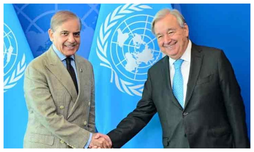 وزیراعظم کی انتونیو گوتریس سے ملاقات، سندھ طاس معاہدے سمیت دیگر امور پر بات چیت