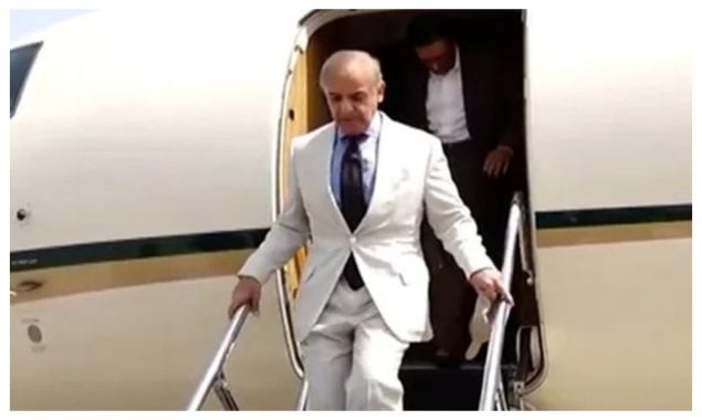 وزیر اعظم شہباز شریف لندن پہنچ گئے