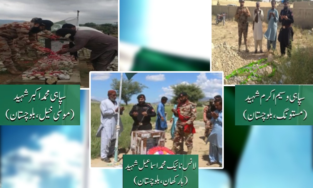 پاکستان کے دفاع کیلئے بلوچستان کے سپوتوں کی عظیم قربانیاں