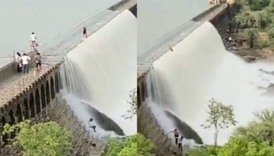 ڈیم پر کرتب دکھانا مہنگا پڑگیا؛ نوجوان تیز بہاؤ کا شکار